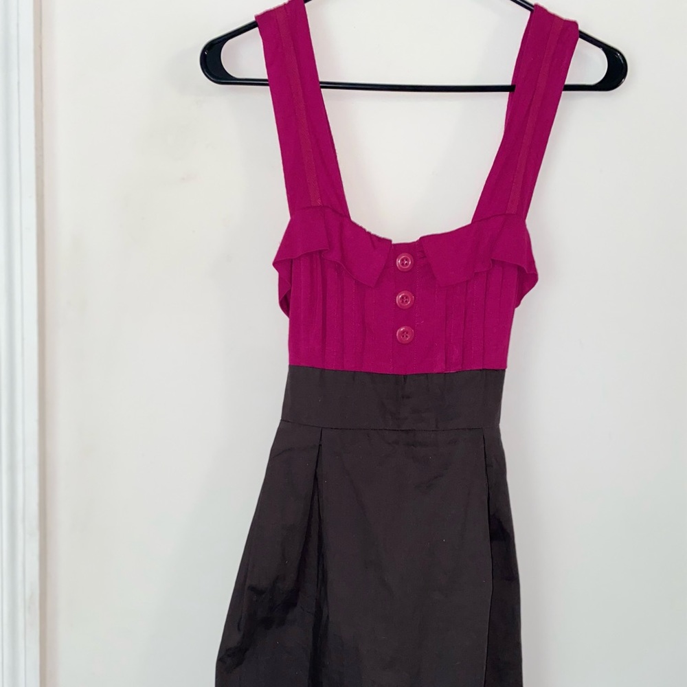 size medium, pink and brown cute dress!! new with tags - Picture 2 of 6